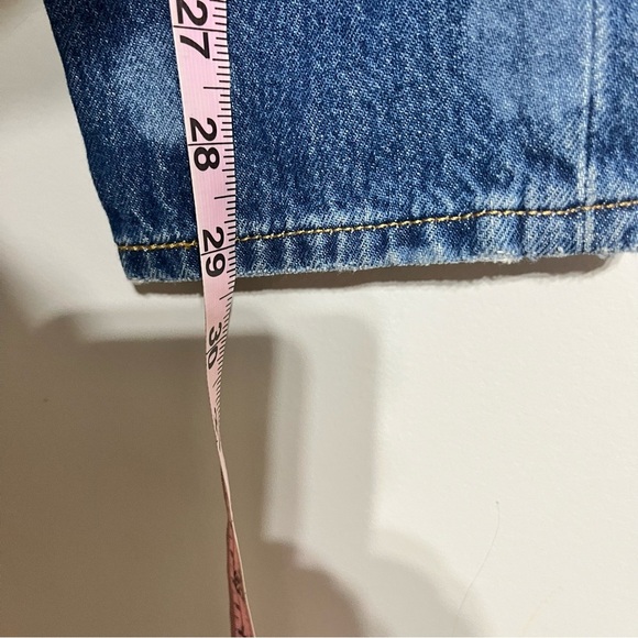 Levi's 501 30x29 Polka Dot Jeans High Rise Ankle Button Fly Raw Hem - Picture 6 of 9